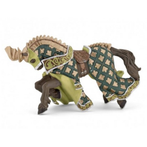Figurine Cheval du maitre des armes Cimier Dragon