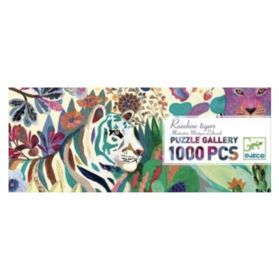 Puzzle Gallery Rainbow tiger 1000 pièces