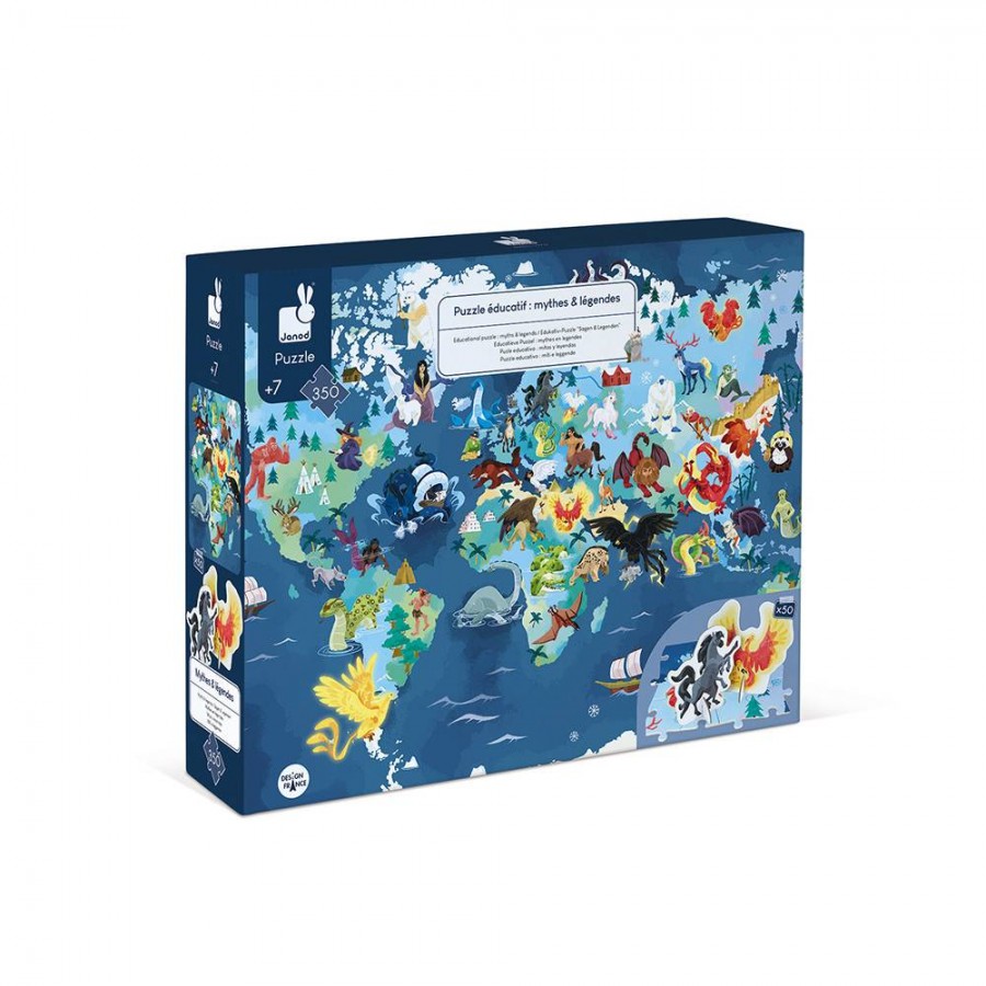 Puzzle éducatif mythes et légendes 350 pièces Janod