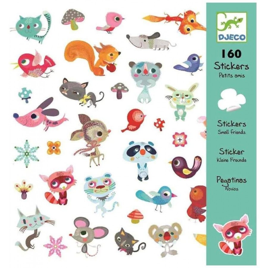 160 stickers petits amis djeco