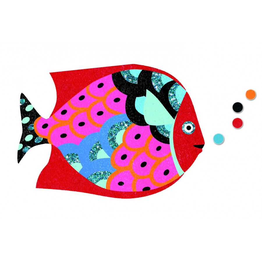 Djeco Sables colorés poissons