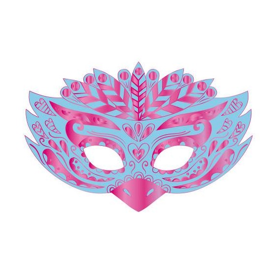 kit créatif Scratch art masques de fête janod