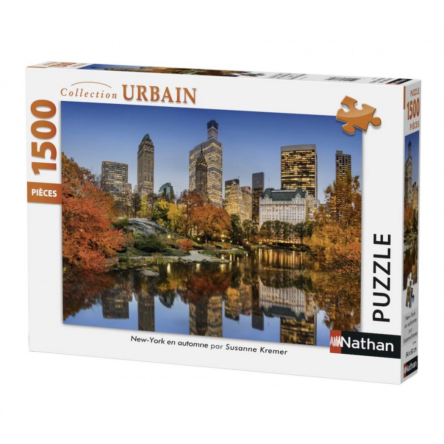 Puzzle new york en automne1500 pièces Nathan 87788