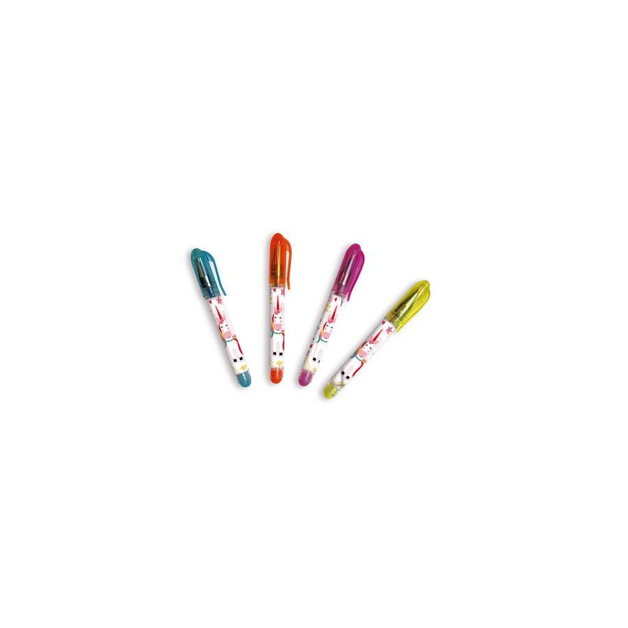 8 mini stylos gels licornes Janod