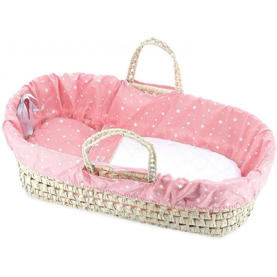 Couffin avec garnissage corail étoilé 50 cm Petitcollin