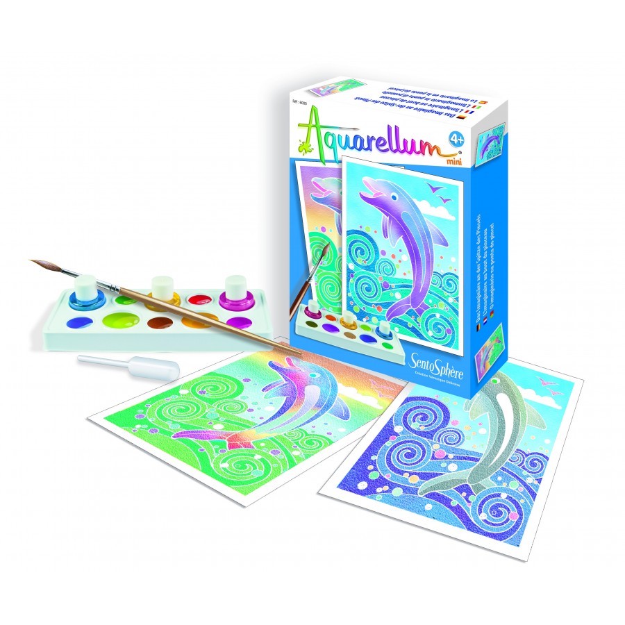 Loisirs créatifs - Aquarellum Mini Dauphins