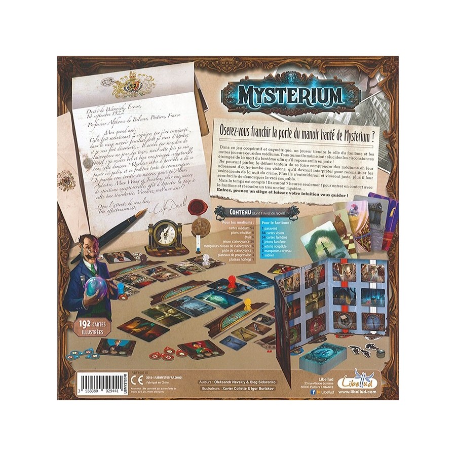 Mysterium asmodee jeu d'enquête coopératif