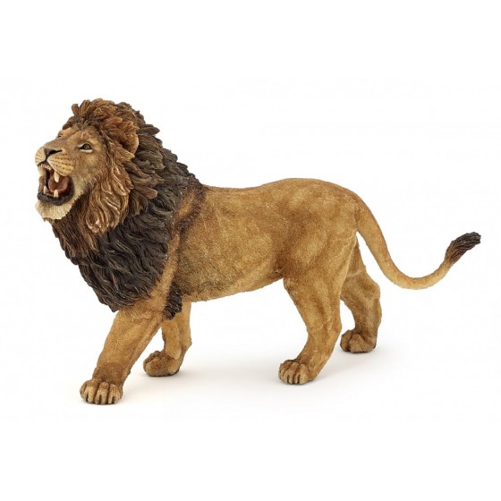 Figurine lion rugissant