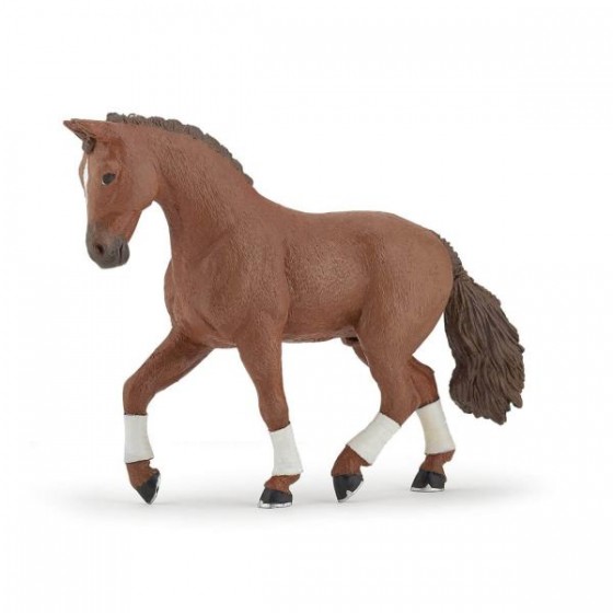 Figurine cheval hanovrien alezan