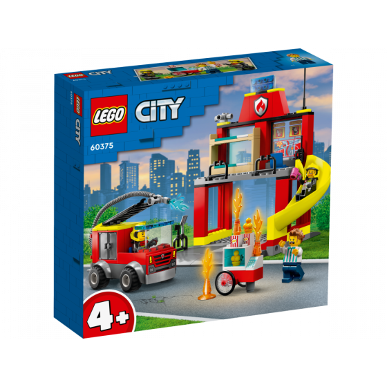 Caserne et camion de pompiers LEGO City
