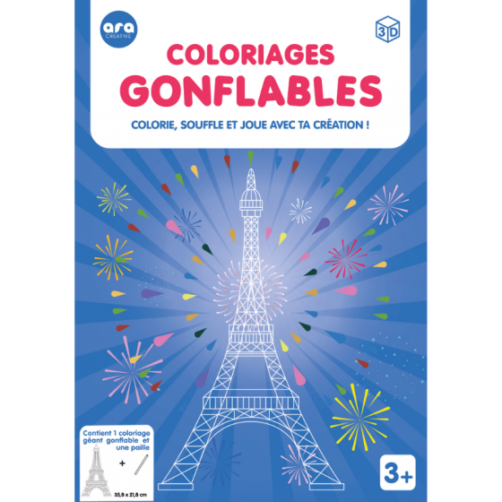Coloriage gonflable Tour Eiffel
