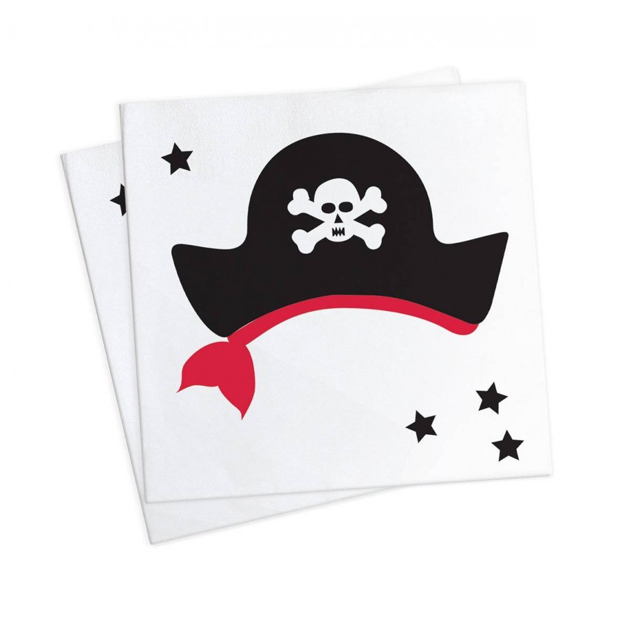 20 serviettes pirate