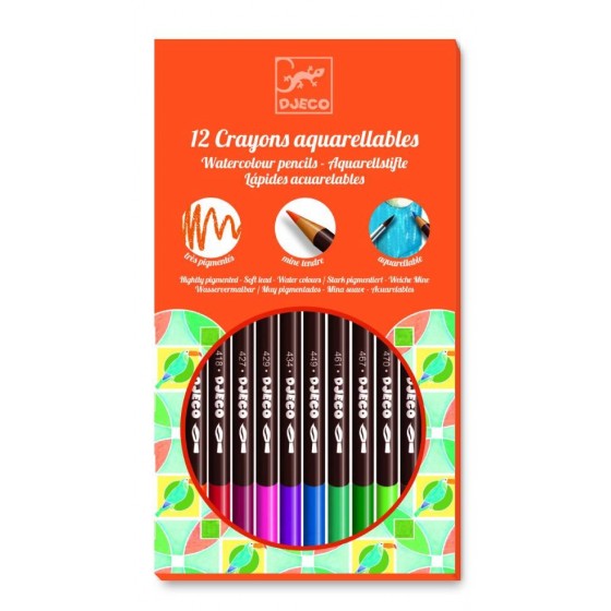 12 crayons Aquarelle classique