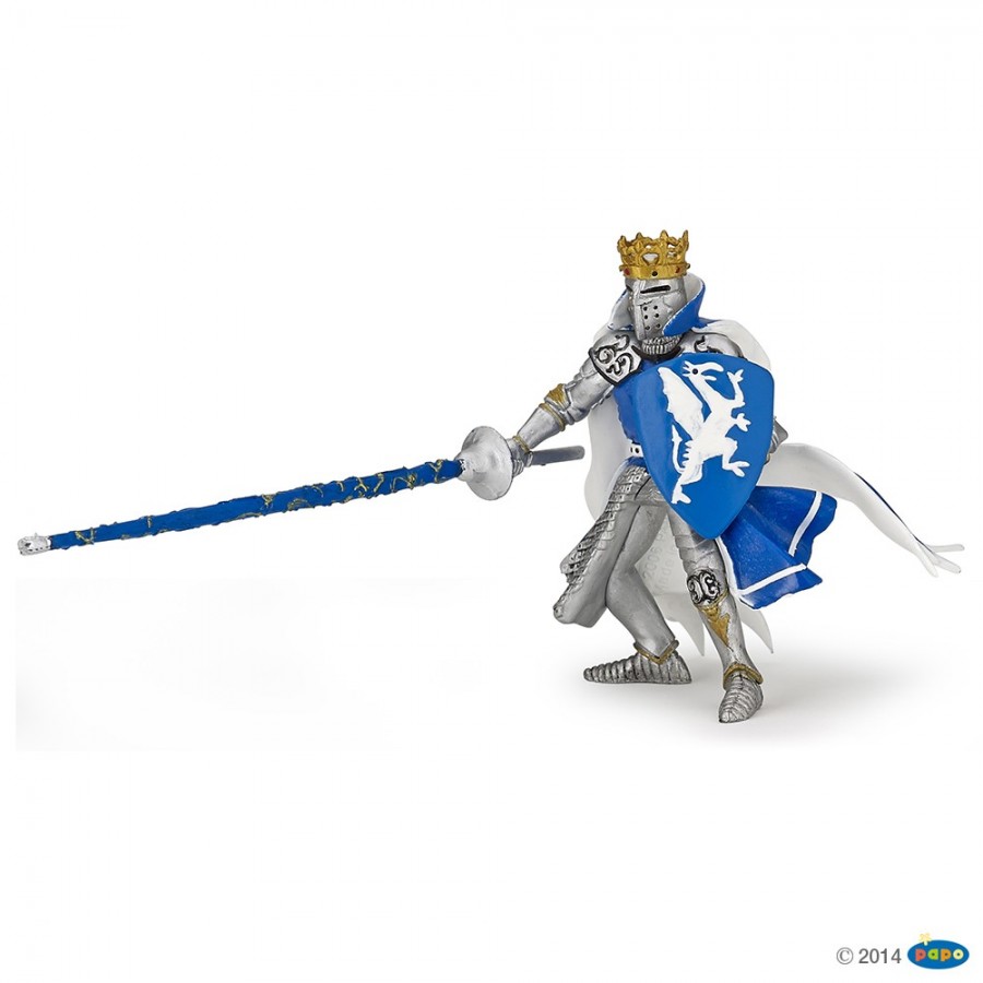 Papo Figurine Roi au dragon bleu 39387