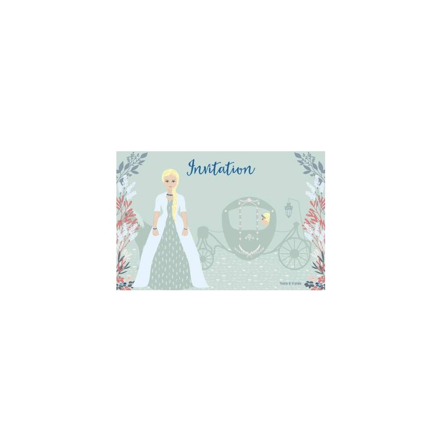 Thalie Et Orphee Cartes D Invitation Anniversaire Princesse Bleue Thalie Et Orphee Cartes D Invitation Anniversaire Princesse Bleue