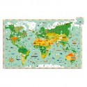 Puzzle observation tour du monde 200 pces Djeco