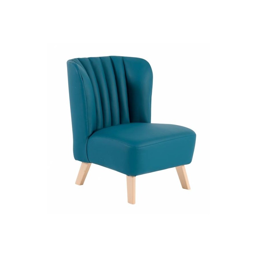 Fauteuil bleu pétrole Le Voyage d'Olga Moulin Roty