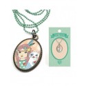 Lovely sweet plume lovely paper Djeco collier